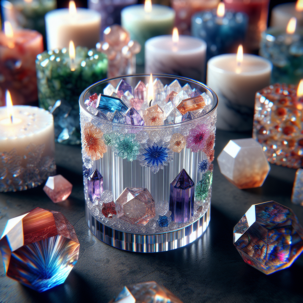 Hand-Crafted Crystal Candles: Perfect for Gifts