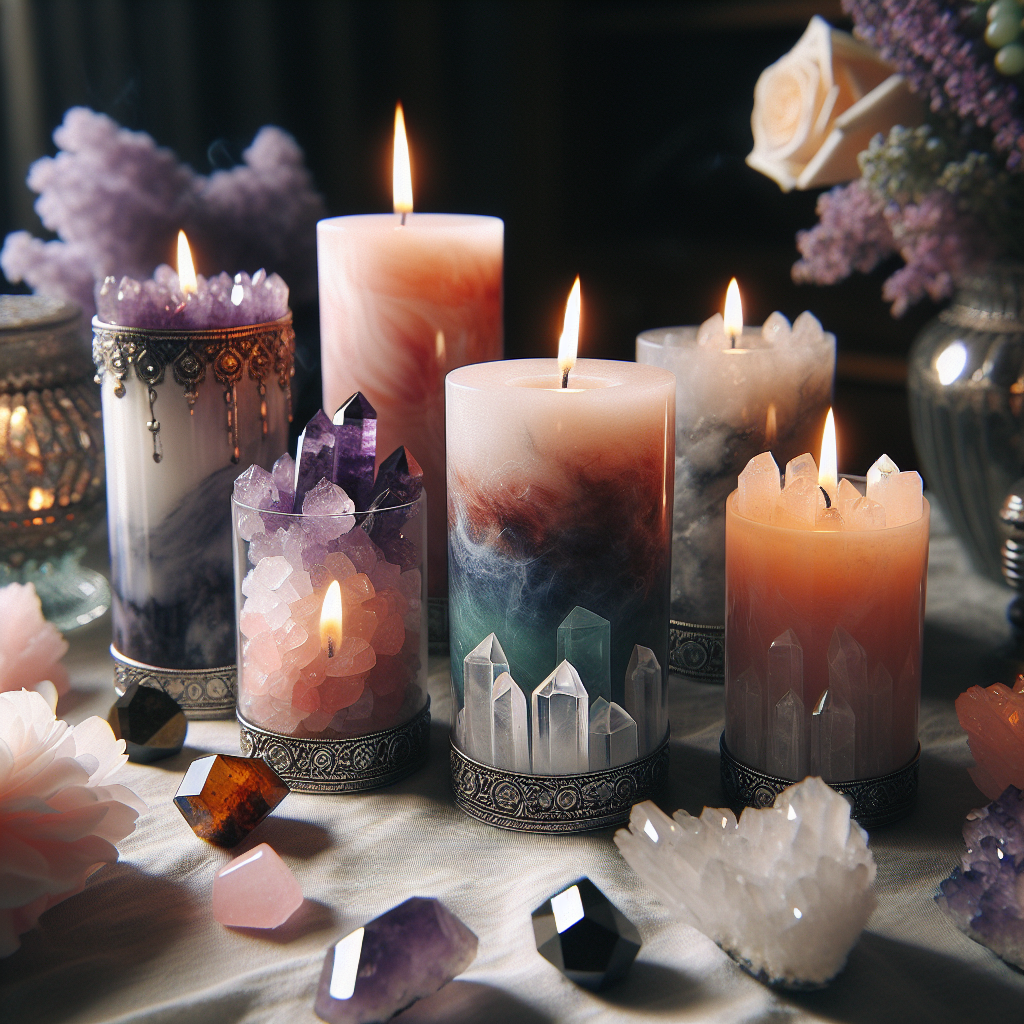 Top 5 Crystal Candles for Stress Relief