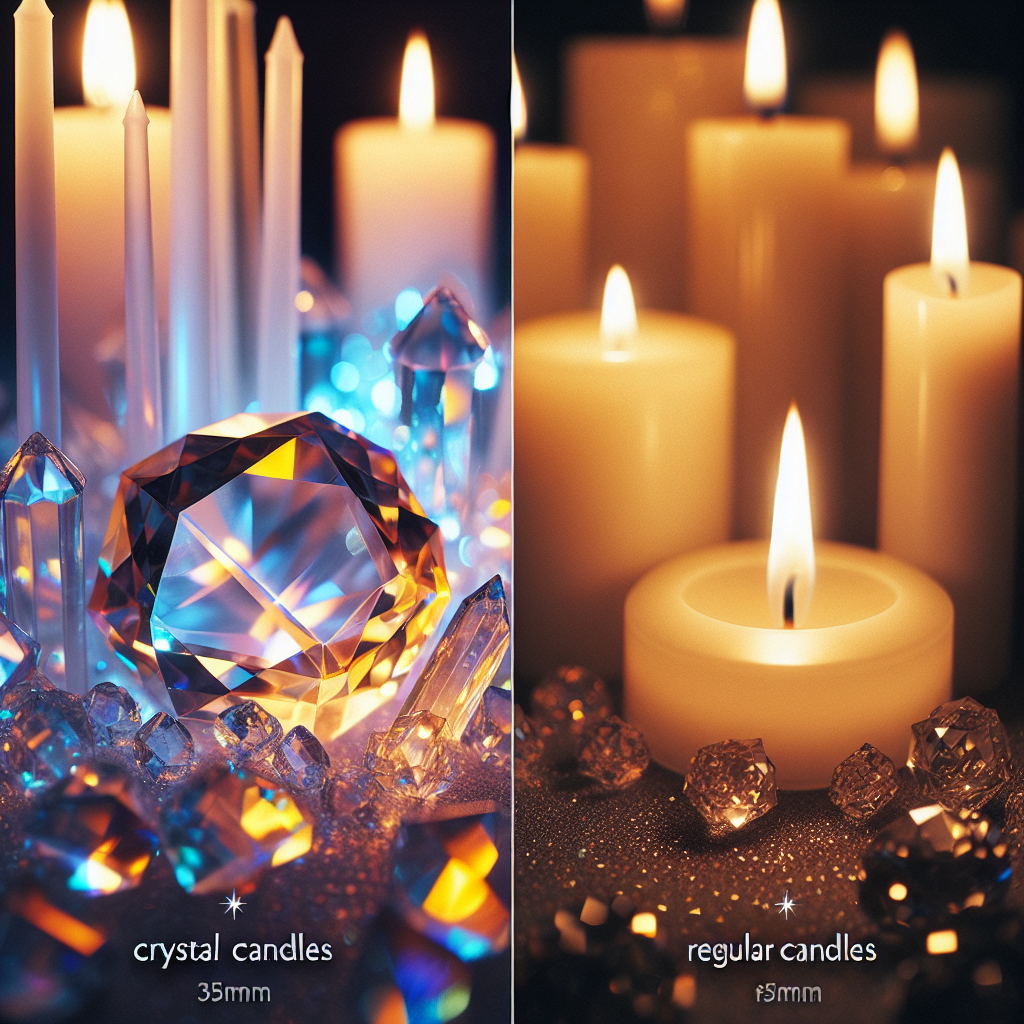 Crystal Candles vs. Regular Candles: What’s the Difference?