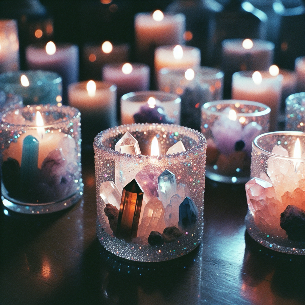 Unique Crystal Candles with Hidden Healing Powers